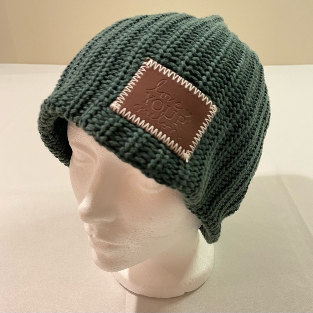 Love Your Melon Green Cable Knit Hat-Toque